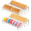 4 Pieces Clear Cracker Tray for Serving Rectangular Cracker Holder Acrylic Serving Tray Food Display Stands for Party 1