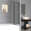 Living And Home 2-Section 180°Pivot Over Bath Shower Screen 4
