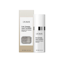 Thermochromic liquid foundation brightens, conceals naturally, and covers light makeup evenly. Liquid foundation for a clear and moisturizing