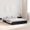 VidaXL vidaXL Storage Bed Frame Black Oak 135 x 190 cm Engineered Wood 1