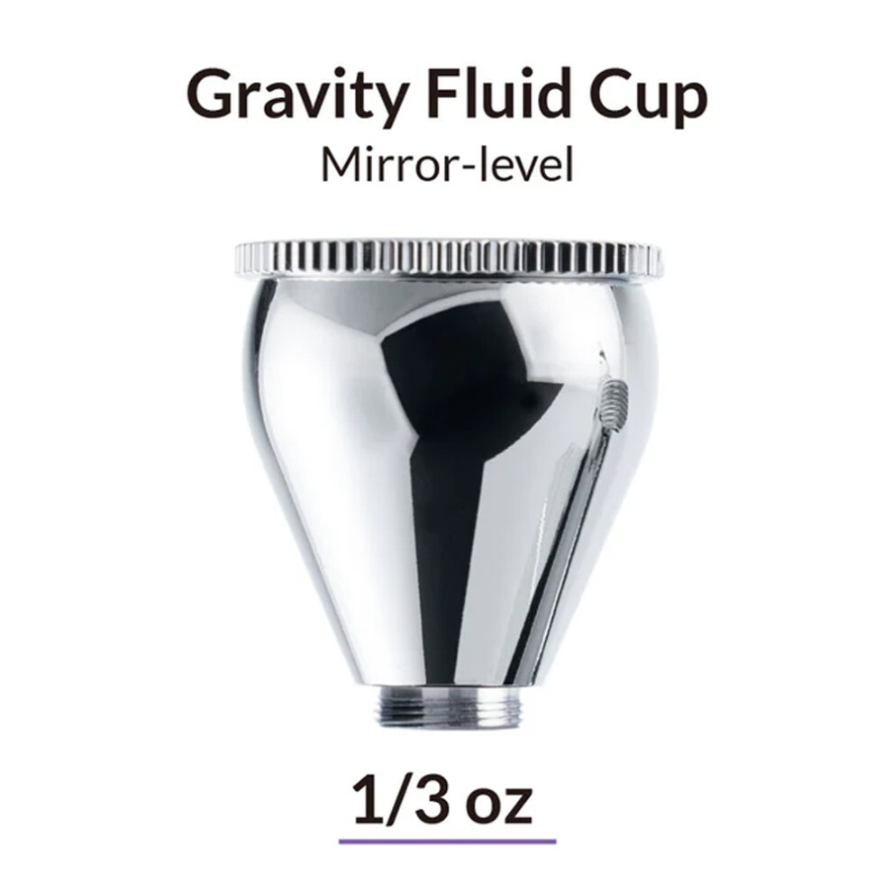 Gaahleri Premium Mobius Airbrush Mirror Level Gravity Fluid Cup 1/3oz 10ml 41000 - Image 3