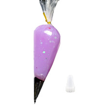Colles crème en résine scintillante pratiques, 50g, étui-Violet