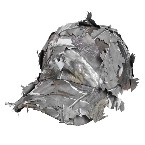 Comfortable Cotton Baseball Cap With Bold Camouflaged-Gray