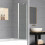 Living And Home 2-Section 180°Pivot Over Bath Shower Screen 4
