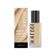 Ivory matte flawless liquid foundation moisturizing natural light skin-friendly concealer base makeup liquid foundation 30ml