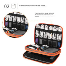 Kabelaufbewahrungstasche, Organizer-Tasche für Digitale Elektronik, Tragbare USB-Datenkabel-Ladegerät-Stecker-Aufbewahrungstasche, Reisekabeletui
