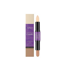2 in 1 cream highlighter repair stick portable rotating pen body commuting makeup double head brightening concealer 1