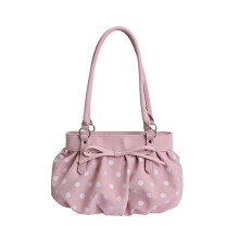 Damesmode lederen schoudertassen Grote draagtas Retro-Roze