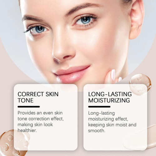 Moisturizing liquid foundation, modifying blemishes and natural concealer, creating a light and moisturizing base makeup 2