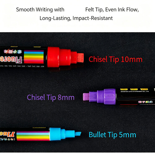 8 kleuren uitwisbare whiteboardmarker, fluorescerende-8 mm 1