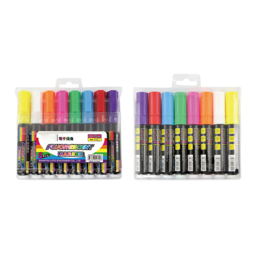8 kleuren uitwisbare whiteboardmarker, fluorescerende-8 mm 2