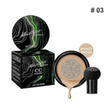 (03 dark brown) Jaysuing Mushroom Head Air Cushion Cc Cream Moisturizing Foundation Concealer Whitening