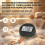 (Black) Bath Thermometer with Timer Alarm, Floating Design 1