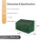 3 Seater Bench Cover - Green 8