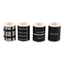 Railway Highway Road Tape 4 Rolls 4.8cmx5M Sticker Traffic Road Adhesive Masking Tape Road for Kids DIY Toy Car