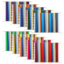 Washable Placemats Mexican Table Runner 33x48cm Mexican Blanket for Mexican Party or Wedding Decoration