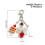 (01) Bowknot Keychain - Plastic Key Holder for Home Decor 2