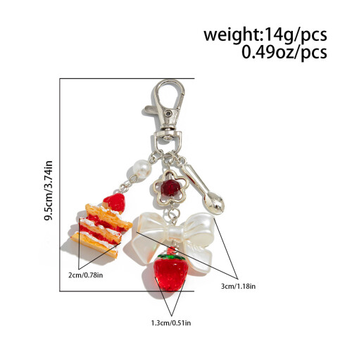 (01) Bowknot Keychain - Plastic Key Holder for Home Decor 1