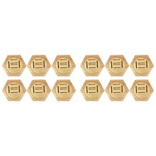 12X Simple Wooden Medal Rack Hexagonal Wall Medal Rack Decorative Wall Mount Bedroom and Living Room Medal Storage Rack