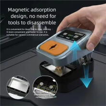 Intelligent Soldering Iron Tip Cleaner with 3-Speed Adjustable Auto/Manual Modes US Plug