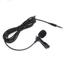 Lavalier Lapel Clip- Omnidirectional miniphone TRRS 3.5mm Jack Handsfree 3.28ft Condenser Recording Mic for Touch