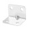 Stainless Steel Corner Braces Angle Brackets Silver Tone 8PCS 3