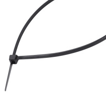 100Pcs Kabelbinder Mit Reißverschluss Kabelbinder Kabelbinder Plastic Hook Self-Locking Nylon Hauptfarbe: Schwarz Größe: 4X300Mm
