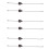 6Pcs Bronze Ceiling Fan Pull Chain Set, Decorative Fan Pull Chain Pendant Extension, Lighting & Fan Beaded  Fan Pull 1