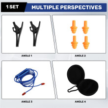 Noise Reduction Wireless Earplug Headphones,Hearing Protection Noise Canceling Mic for Construction Site Noisy