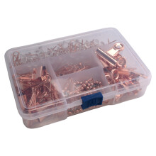 Push Pins Binder Clips Paper Clips Map Tacks Sets, 5 Styles 500 Pcs Rose Gold Pack for Office, School and Home Supplies