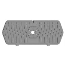 Guard for Sink Faucet, Silicone Faucet Water Catcher Mat,Reusable Sink Draining Pad Behind Faucet, Drying Mat C