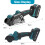 2 in 1 Cordless Mini Circular Saw & Angle Grinder - Brushless Motor 10