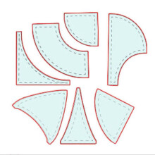 Juego de Reglas para Acolchar con Bandera de Mesa, 7 Uds., Regla de Retazos, Herramientas para Acolchar, Plantillas para Acolchar AcríLico,