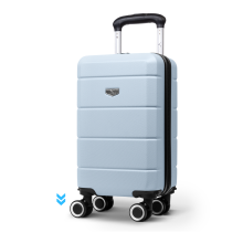 LUGG Jetset 40cm Suitcase Hard Shell ABS, 40 x 30 x 20 cm (wheels off), 19L, Slate Blue