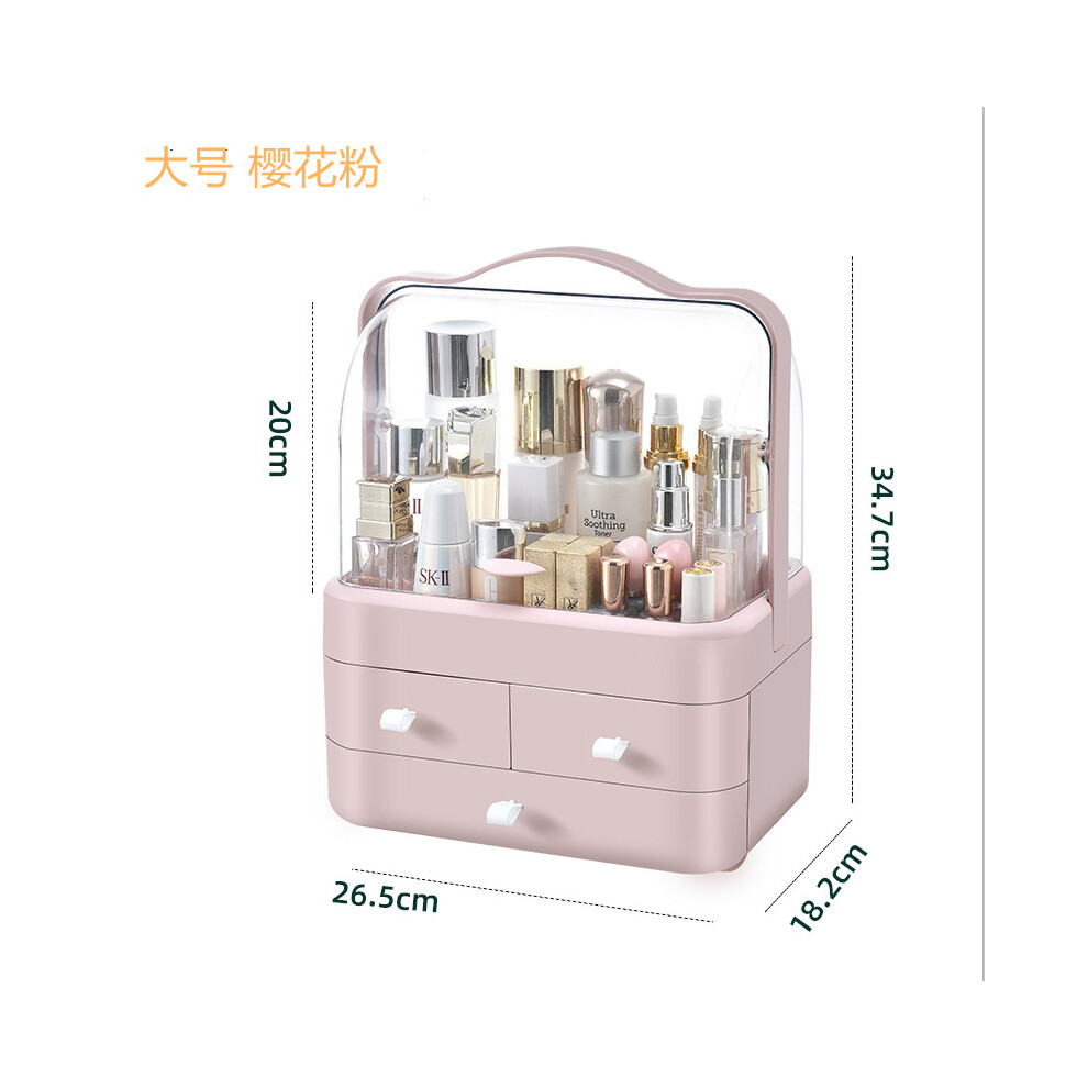 Photos - Makeup Brush / Sponge  Multi-layer Cosmetic Organizer - Holiday Gift(Pink)