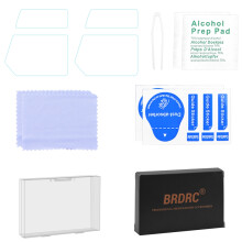 BRDRC 2 Set Tempered Glass Lens Film for 3 Anti-Scratch HD Screen Protective Protector for 3 Accessories