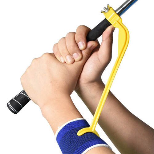 4Pcs  Swing Trainer for Aids Beginner Gesture Alignment Training  Correct Practice Guide Yellow 1