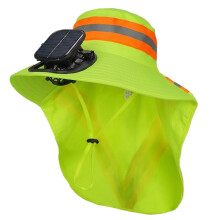 Chapeau de soleil ventilé avec technologie de-Jaune fluo