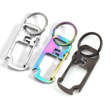 Karabiner Haken Angel SchlüSsel Bund mit 4Cm Lineal Snap Clip Sperren Schnallen Haken Karabiner Fisch Werkzeug Camping ZubehöR Silber