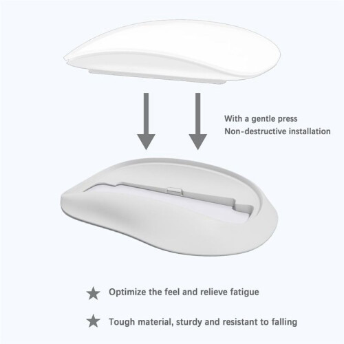 Mouse Dock for  Magic Mouse 1 2 3 Heightening Base Ergonomic Mouse Grip for Magic Mouse Accessories B