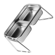 Elevated Pet Food Dish 304 Durability Rustless Steel Cats