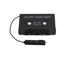 DC5V Bluetooth-kassetteadapter BT5.1 universel trådløs kassette til AUX-adapter kompatibel med biler og lastbiler me