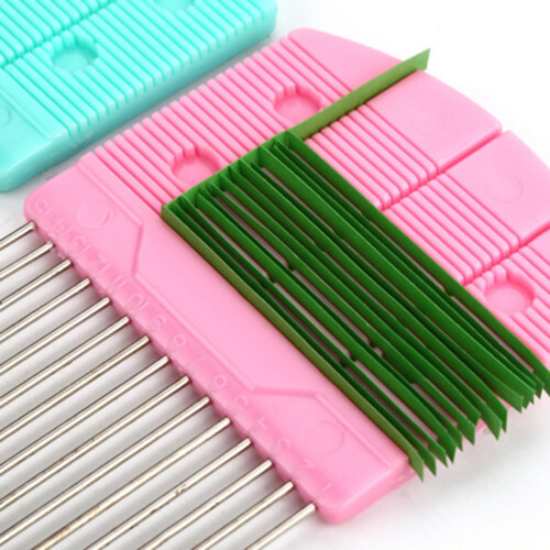 Paper Derivation Tools Paper Cutting Tool  Green  Tools Cartoon Style DIY Handmade Weave Comb 2