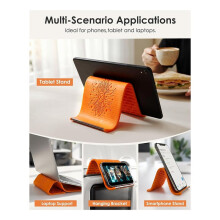Portable Foldable Silicone Phone Holder, 360 Bendable Adjustable Anti-Slip Universal Stand, Pocket-Size Travel Mount