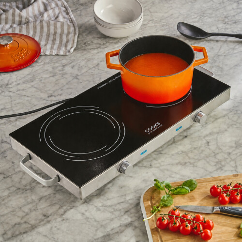 Cooks Professional (Double hob) Cooks Professional Electric Ceramic Hob 2