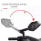 Motorcycle Blind Spot Detection Rearview Mirror with BSD System 24G Millimeter Wave   Change Merge Assistant 4