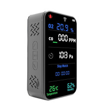 Tuya WiFi Data Storage Oxygen Concentration Air Detector Outdoor Camping Carbon Monoxide Temper Humidity Meter D