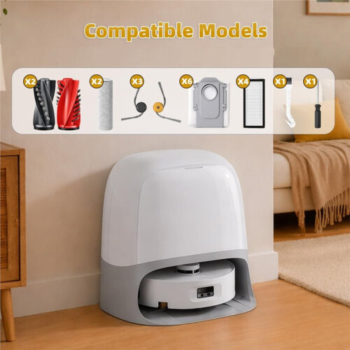 For  Qrevo Curv 2 Flow Robot Vacuum Cleaner Replacement Accessories Kit 1