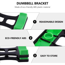 Antislip halterrek van kunststof voor fitnessapparatuur, set van 2 stuks