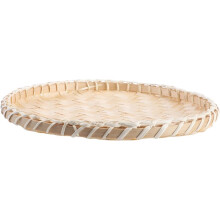 Handgemaakte stoffer en blik, geweven mand, bamboe opbergmand, rustieke elegante charme, kaki voedselbewaarcontainer